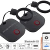 PEARL Key Finder:4in1-Mini-Schlüsselfinder M. BT, App & GPS-Ortung, 80 DB, 2er-Set 64