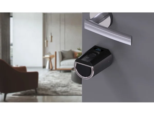 VisorTech Fingerprint Schloss:Elektronischer Tür-Schließzylinder, Fingerabdruck, Transponder, IP44 8