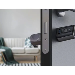 VisorTech Fingerprint Schloss:Elektronischer Tür-Schließzylinder, Fingerabdruck, Transponder, IP44 32