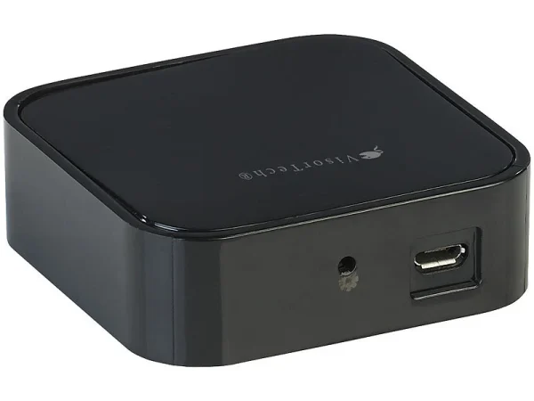 VisorTech Schloss:Elektronischer Tür-Schließzylinder, Transponder, App, IP65, M Gateway 12