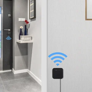 VisorTech Schloss:Elektronischer Tür-Schließzylinder, Transponder, App, IP65, M Gateway 26