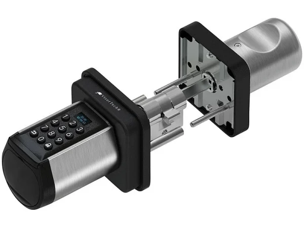 VisorTech Zylinderschloss:Elektronischer Tür-Schließzylinder, Code, 2 Schlüssel, Bluetooth, IP44 7