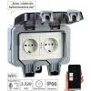 Luminea Home Control WLAN Steckdose:Outdoor-WLAN-Aufputz-Doppelsteckdose, Sprachbefehl, Strommessung, App 28