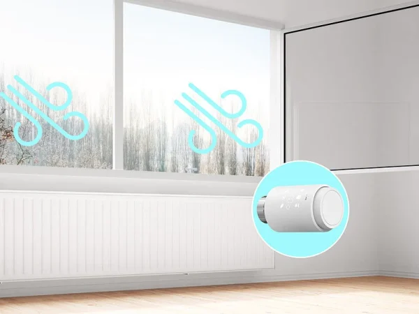 Revolt Heizkörperthermostat:Programmierbares Heizkörper-Thermostat Mit Bluetooth, App, LED-Display 8