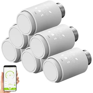 Revolt Heizkörper Regler:6er-Set Programmierbare Heizkörper-Thermostate Mit Bluetooth Und App 20