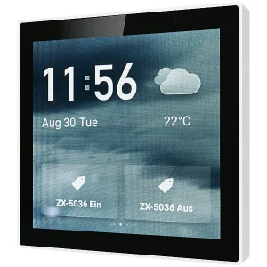 Luminea Home Control Smart Home Zentrale:Einbau-Smarthome-Zentrale, 4″/10,2cm Touchscreen, WLAN, ZigBee-Gateway 30