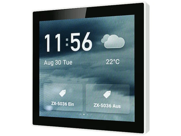 Luminea Home Control Smart Home Zentrale:Einbau-Smarthome-Zentrale, 4″/10,2cm Touchscreen, WLAN, ZigBee-Gateway 10