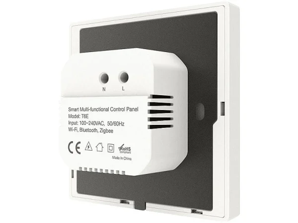 Luminea Home Control Smart Home Zentrale:Einbau-Smarthome-Zentrale, 4″/10,2cm Touchscreen, WLAN, ZigBee-Gateway 8