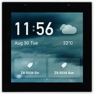 Luminea Home Control Smart Home Zentrale:Einbau-Smarthome-Zentrale, 4″/10,2cm Touchscreen, WLAN, ZigBee-Gateway 34