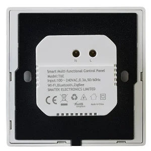 Luminea Home Control Smart Home Zentrale:Einbau-Smarthome-Zentrale, 4″/10,2cm Touchscreen, WLAN, ZigBee-Gateway 36