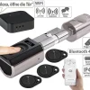 VisorTech Türschloss:Elektronischer Tür-Schließzylinder Mit WLAN-Gateway, Fingerscan, App 38