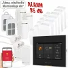 VisorTech Alarmsystem:14-tlg. Funk-Alarmanlage: 11 Sensoren, 2 Fernbedienungen, GSM WLAN App 17