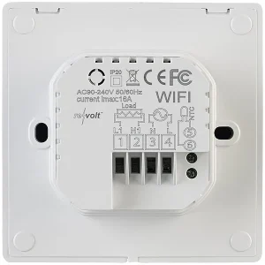 Revolt Thermostat WLAN Heizung:2er-Set WLAN-Fußbodenheizung-Thermostate Mit App, Weiß 35