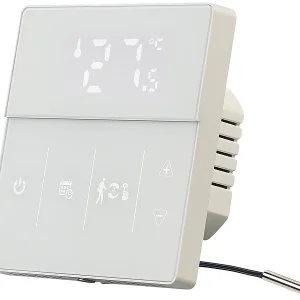 Revolt Thermostat WLAN Heizung:2er-Set WLAN-Fußbodenheizung-Thermostate Mit App, Weiß 37