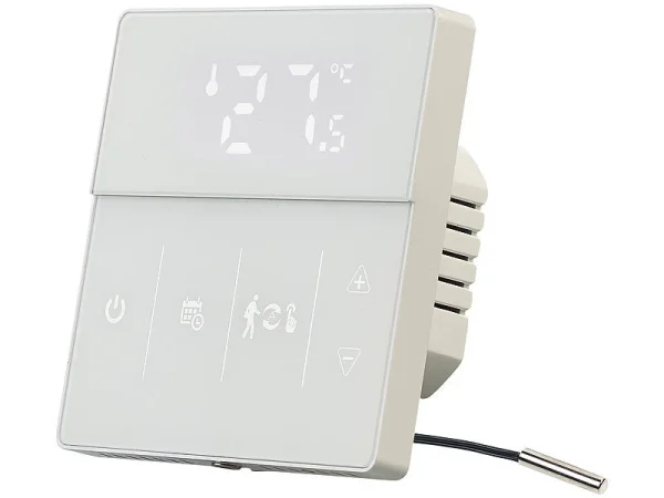 Revolt Thermostat WLAN Heizung:2er-Set WLAN-Fußbodenheizung-Thermostate Mit App, Weiß 12