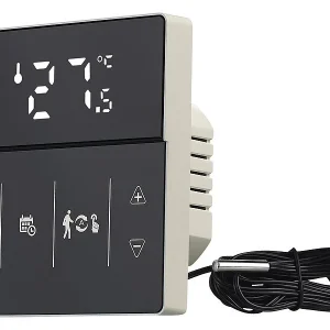 Revolt Heizungssteuerung:WLAN-Fußbodenheizung-Thermostat Mit App Und Sprachsteuerung, Schwarz 23