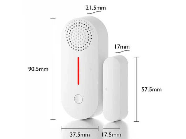 VisorTech Alarmanlage Türkontakt:2er-Set WLAN-Tür- & Fensteralarme Mit Sirene, App Und Sprachsteuerung 7