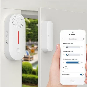 VisorTech Alarmanlage Türkontakt:2er-Set WLAN-Tür- & Fensteralarme Mit Sirene, App Und Sprachsteuerung 20