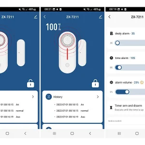 VisorTech Alarmanlage Türkontakt:2er-Set WLAN-Tür- & Fensteralarme Mit Sirene, App Und Sprachsteuerung 26