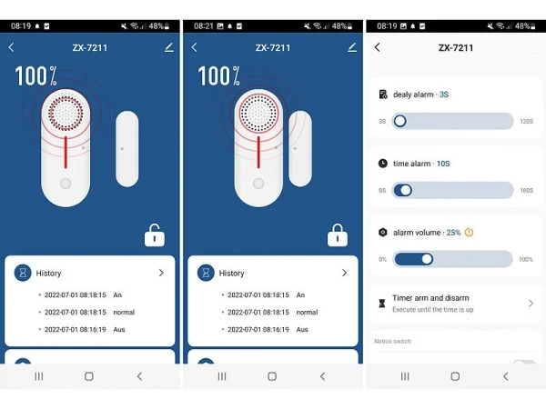 VisorTech Alarmanlage Türkontakt:2er-Set WLAN-Tür- & Fensteralarme Mit Sirene, App Und Sprachsteuerung 8