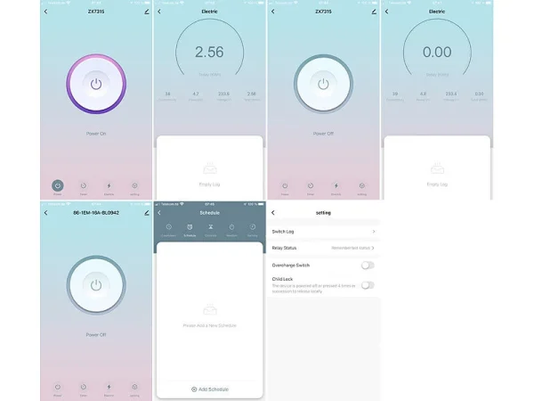 Luminea Home Control Alexa Smart Steckdose:10er-Set WLAN-Unterputz-Steckdosen Mit Verbrauch-Messung, App, 3.680 W 6