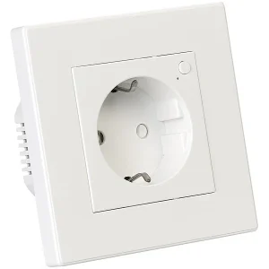 Luminea Home Control Alexa Smart Steckdose:10er-Set WLAN-Unterputz-Steckdosen Mit Verbrauch-Messung, App, 3.680 W 36