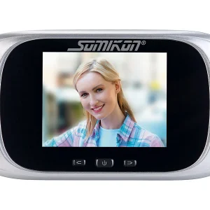 Somikon Türspion Ohne Bohren:Digitale Türspion-Kamera Mit 7,1-cm-Farbdisplay (2,8″) Und Nachtsicht 19