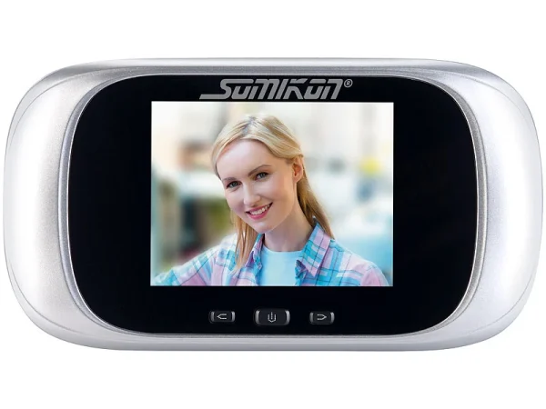 Somikon Türspion Ohne Bohren:Digitale Türspion-Kamera Mit 7,1-cm-Farbdisplay (2,8″) Und Nachtsicht 7