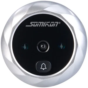 Somikon Türspion Ohne Bohren:Digitale Türspion-Kamera Mit 7,1-cm-Farbdisplay (2,8″) Und Nachtsicht 21