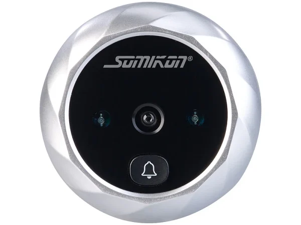 Somikon Türspion Ohne Bohren:Digitale Türspion-Kamera Mit 7,1-cm-Farbdisplay (2,8″) Und Nachtsicht 8