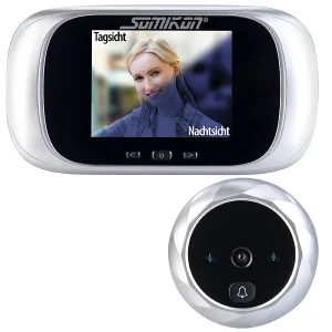 Somikon Türspion Ohne Bohren:Digitale Türspion-Kamera Mit 7,1-cm-Farbdisplay (2,8″) Und Nachtsicht 17