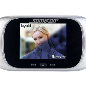 Somikon Türspion Ohne Bohren:Digitale Türspion-Kamera Mit 7,1-cm-Farbdisplay (2,8″) Und Nachtsicht 13